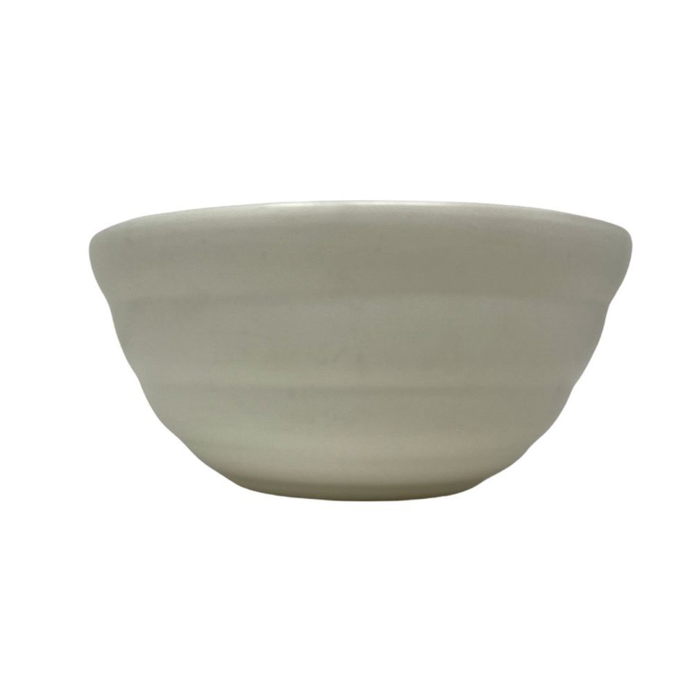 Vintage Bauer Ringware Beehive Ivory Bowl #12 | 1940s 1950s Retro MCM Kitchen